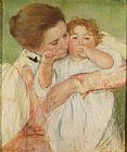 Mary Cassatt Famous Paintings - Mother and Child, 1897